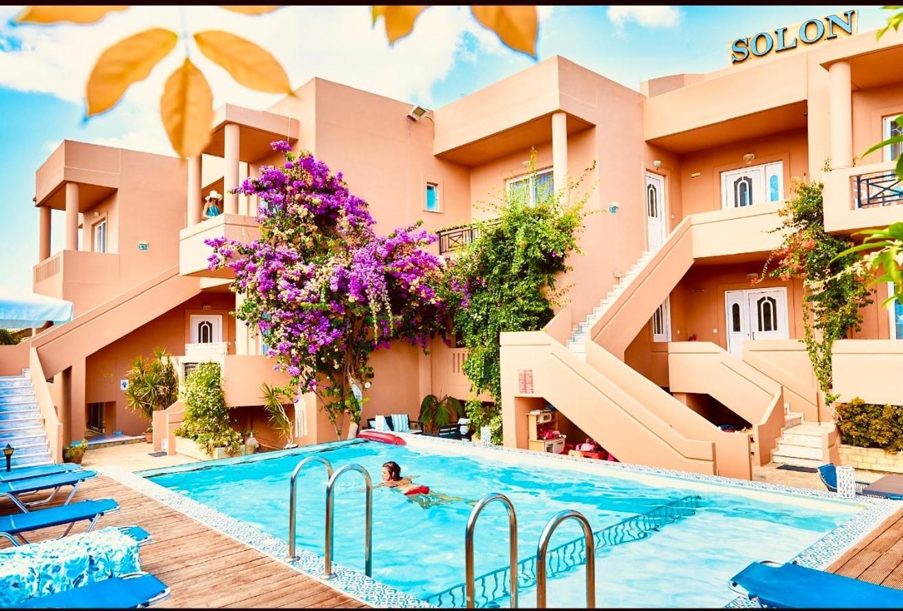 Solon Apartments Maleme Exteriör bild